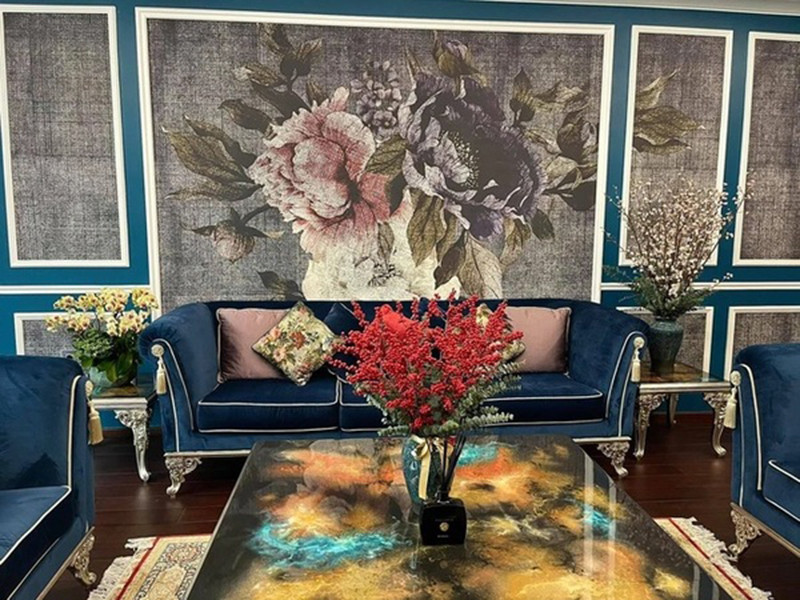 Qua một số hình ảnh được 2 thiếu gia nhà bầu Hiển đăng tải có thể thấy căn biệt thự theo phong cách cổ điển với nhiều hoạ tiết ấn tượng. Ảnh: FB Đỗ Vinh Quang