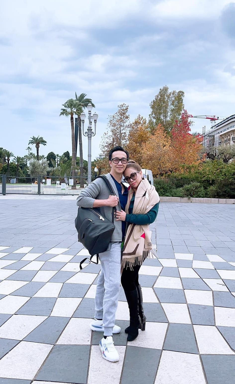 Sau này, Minh Tuyết sang Mỹ theo học ngành thời trang. Tại đây, Minh Tuyết bén duyên cùng ông xã Diệp Nghi Keith. Ảnh: FB Minh Tuyet