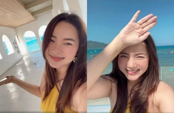 Trong biệt thự còn có cả hồ bơi.