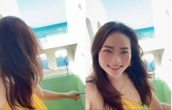 Bên cạnh cuộc sống hạnh phúc, Phan Như Thảo và chồng đại gia còn khiến dân tình xuýt xoa bởi độ giàu có. Mới đây, người đẹp khoe không gian biệt thự ven biển Khánh Hòa sắp hoàn thành.