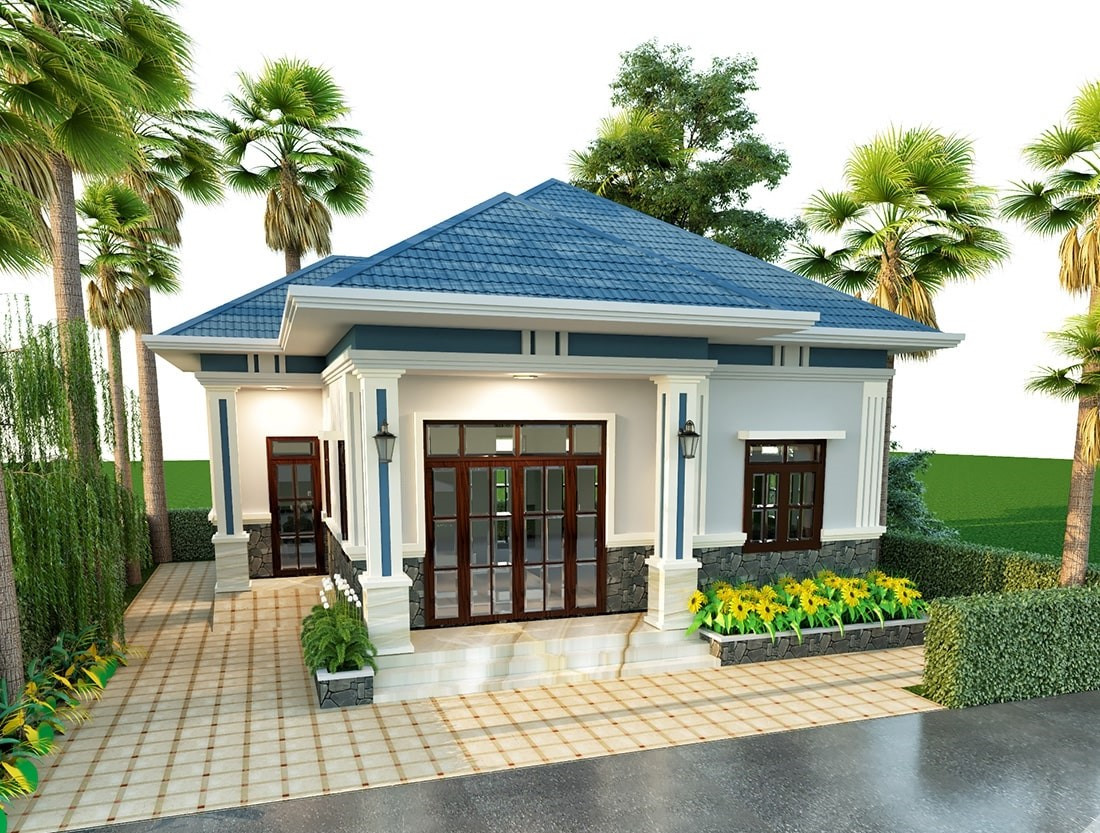 Nhà cấp 4 sử dụng mái tôn hay tôn giả ngói ngày càng được ưa chuộng bởi thi công dễ dàng và có rất nhiều kiểu dáng, màu sắc. Ảnh: BlueScope