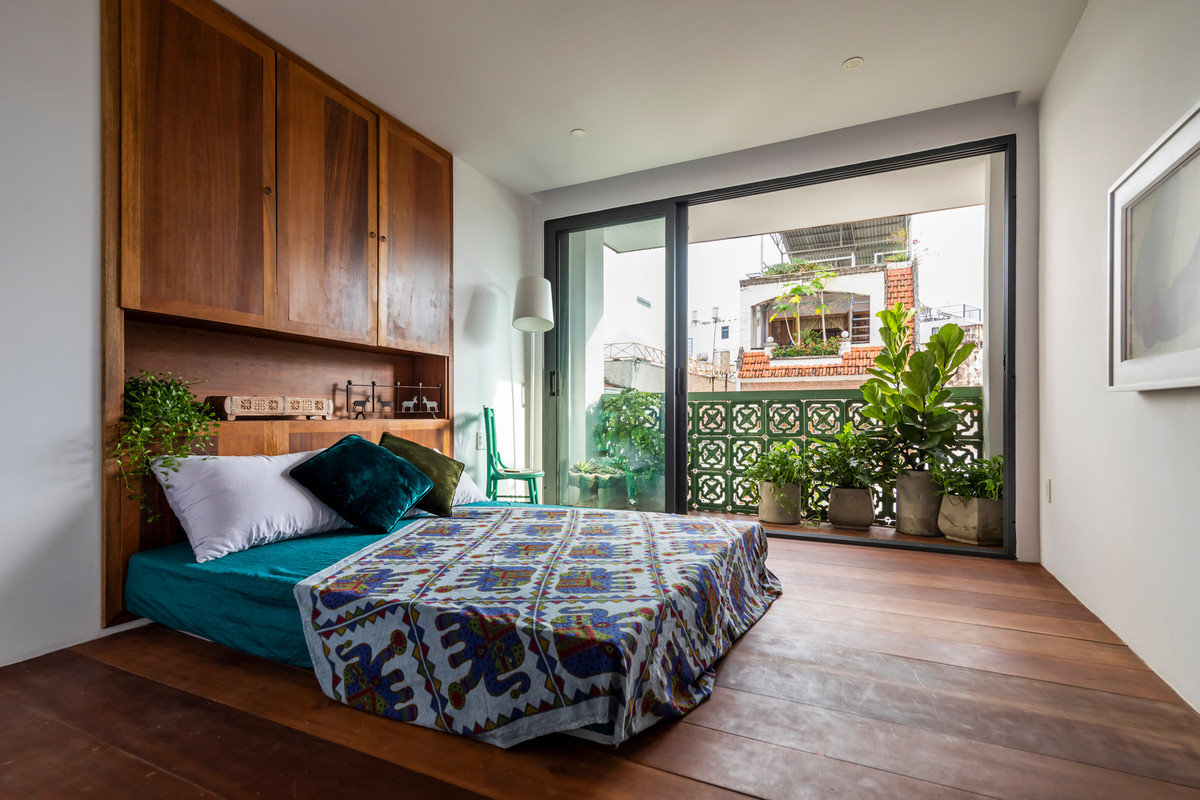 Ba phòng ngủ ở tầng 1 và tầng 2.