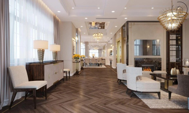 Trước đó, nữ đại gia quận 7 cũng đã chia sẻ ảnh thiết kế nội thất trong căn biệt thự.