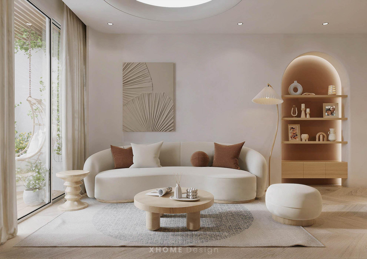 Dù mới chỉ là bản thiết kế 3D nhưng có thể thấy nữ diễn viên chi khá mạnh tay cho không gian sống của mình. Ảnh: FB Phan Minh Huyền