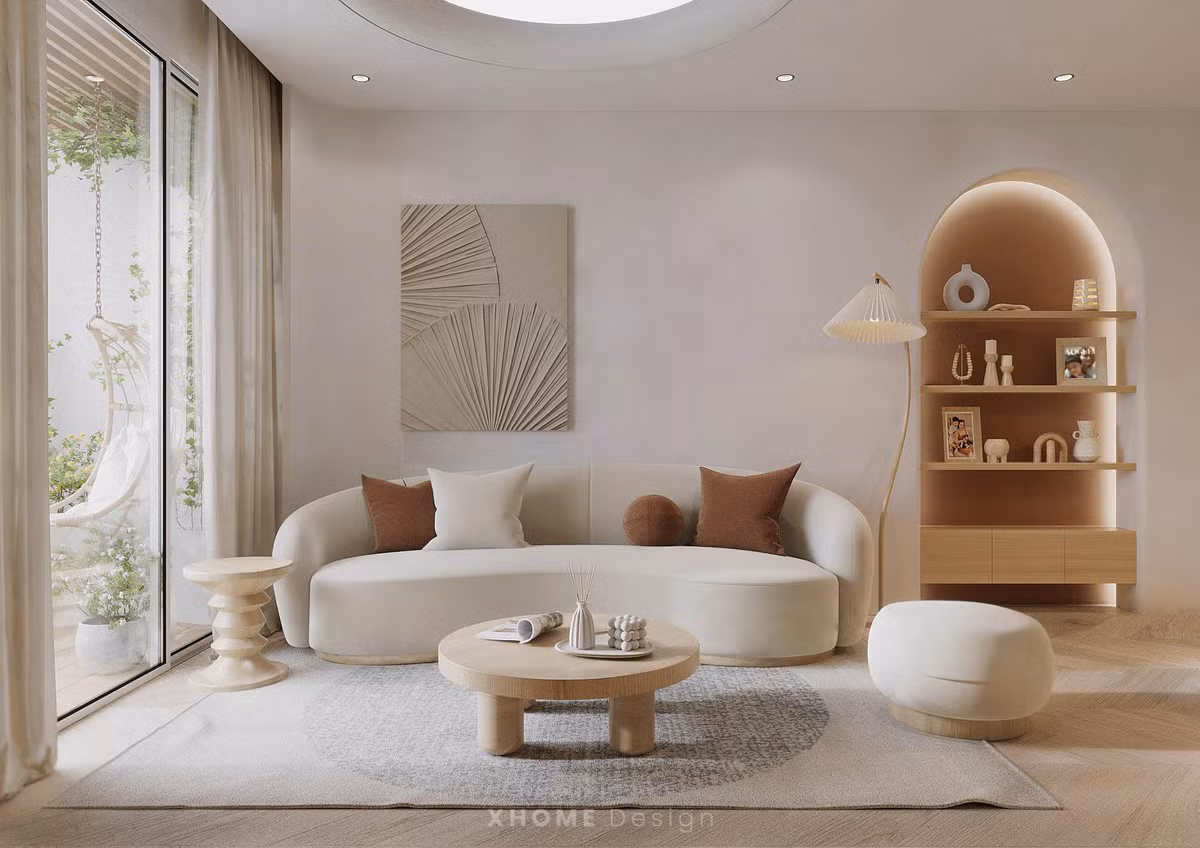 Dù mới chỉ là bản thiết kế 3D nhưng có thể thấy nữ diễn viên chi khá mạnh tay cho không gian sống của mình. Ảnh: FB Phan Minh Huyền