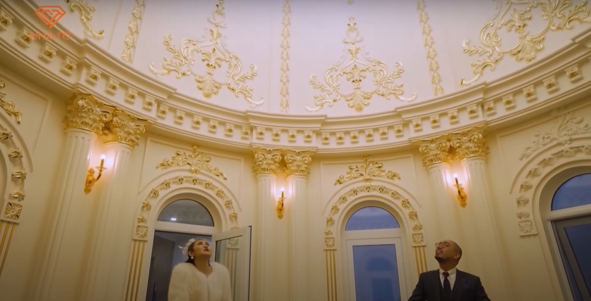 Hệ thống mái vòm là nét đặc trưng của biệt thự kiến trúc châu Âu.