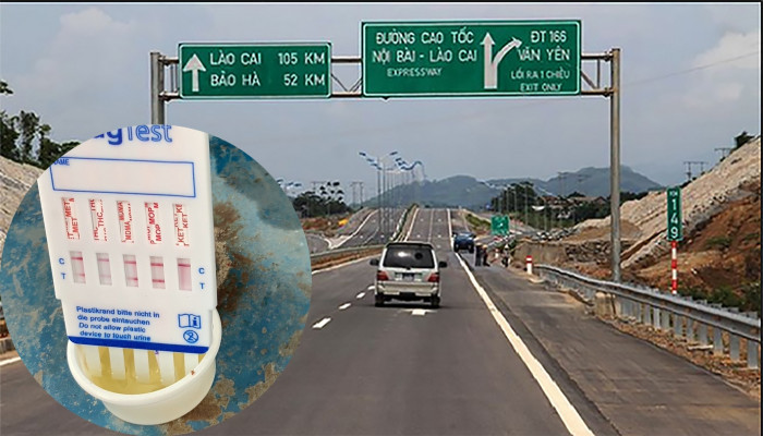 Lien tiep phat hien lai xe su dung ma tuy tren cao toc Noi Bai - Lao Cai