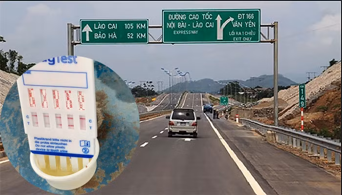 Lien tiep phat hien lai xe su dung ma tuy tren cao toc Noi Bai - Lao Cai