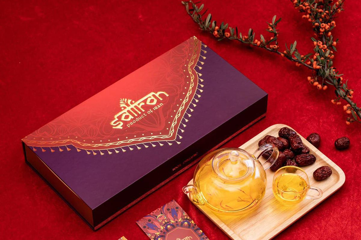 Set quà biếu nhụy hoa nghệ tây 20g thiết kế sang trọng giá 12 triệu đồng/hộp được giới đại gia săn lùng trong dịp Tết Nguyên đán. Ảnh: Sieuthisaffron