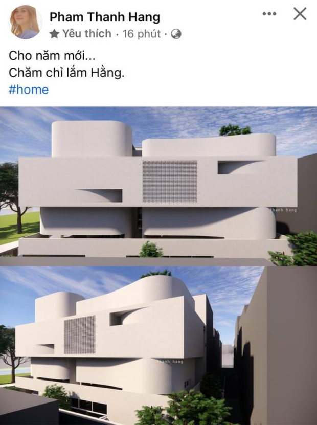 Sau nhiều năm hoạt động nghệ thuật, Thanh Hằng đã tích lũy cho mình khối tài sản riêng đáng ngưỡng mộ. Gần đây, siêu mẫu còn tậu thêm căn biệt thự đồ sộ khiến ai nấy đều phải trầm trồ. Ảnh chụp màn hình