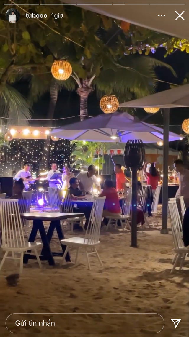 Trong khi đó, rich kid Thanh Tú đón năm mới 2022 ở Phú Quốc trong chuyến du lịch cùng gia đình. Ảnh: Instagram