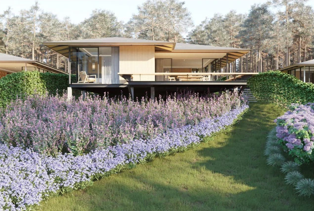 Bản vẽ về căn biệt thự toàn bộ bằng kính sắp khởi công từng dược Cao Thái Sơn hé lộ. Nguồn ảnh: FBNV