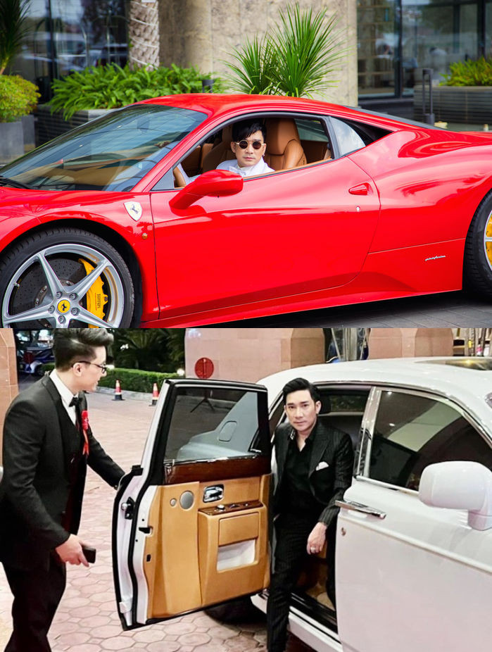 Ngoài bất động sản, nam ca sĩ còn sở hữu nhiều xế hộp đắt đỏ. Ảnh: FB Quang Hà