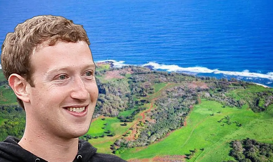  Tỷ phú Mark Zuckerberg đã mua đất ở Kauai và hiện sở hữu ba bất động sản riêng biệt. Năm 2014, Zuckerberg mua lại khoảng 700 mẫu Anh (khoảng 2.8 triệu km vuông) ở Kauai với giá hơn 100 triệu USD. Ảnh: BI