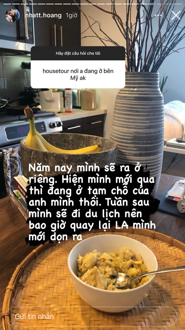 Tuy nhiên,đây chỉ là nhà anh trai và cậu bạn chỉ ở tạm. Khi đi du lịch cùng gia đình về và đến trường ở Los Angeles (Mỹ), Nhất Hoàng sẽ dọn ra ở riêng trong nhà mới. Ảnh: Instagram