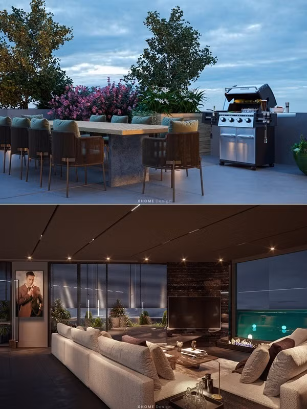 Biệt thự mới của Việt Anh toạ lạc trên một khu đất rộng, 2 mặt tiền và thiết kế sang trọng như khách sạn 5 sao. Ảnh: FB Nguyen Le Viet Anh