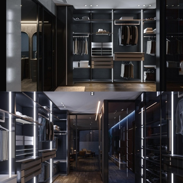 Trong nhà có hẳn một không gian riêng để trưng bày quần áo. Ảnh: FB Nguyen Le Viet Anh