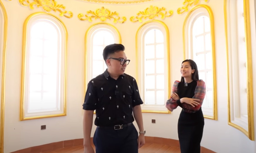 Chi phí xây dựng toà lâu đài đến thời điểm hiện tại khoảng 200 tỷ đồng. Khi hoàn thiện, con số này chắc chắn sẽ cao hơn rất nhiều. Nguồn ảnh: chụp màn hình NhaF