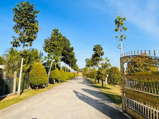 Theo thông tin được đăng tải, diện tích của căn biệt phủ được gộp bởi 12 cuốn sổ hồng. Ảnh: Facebook