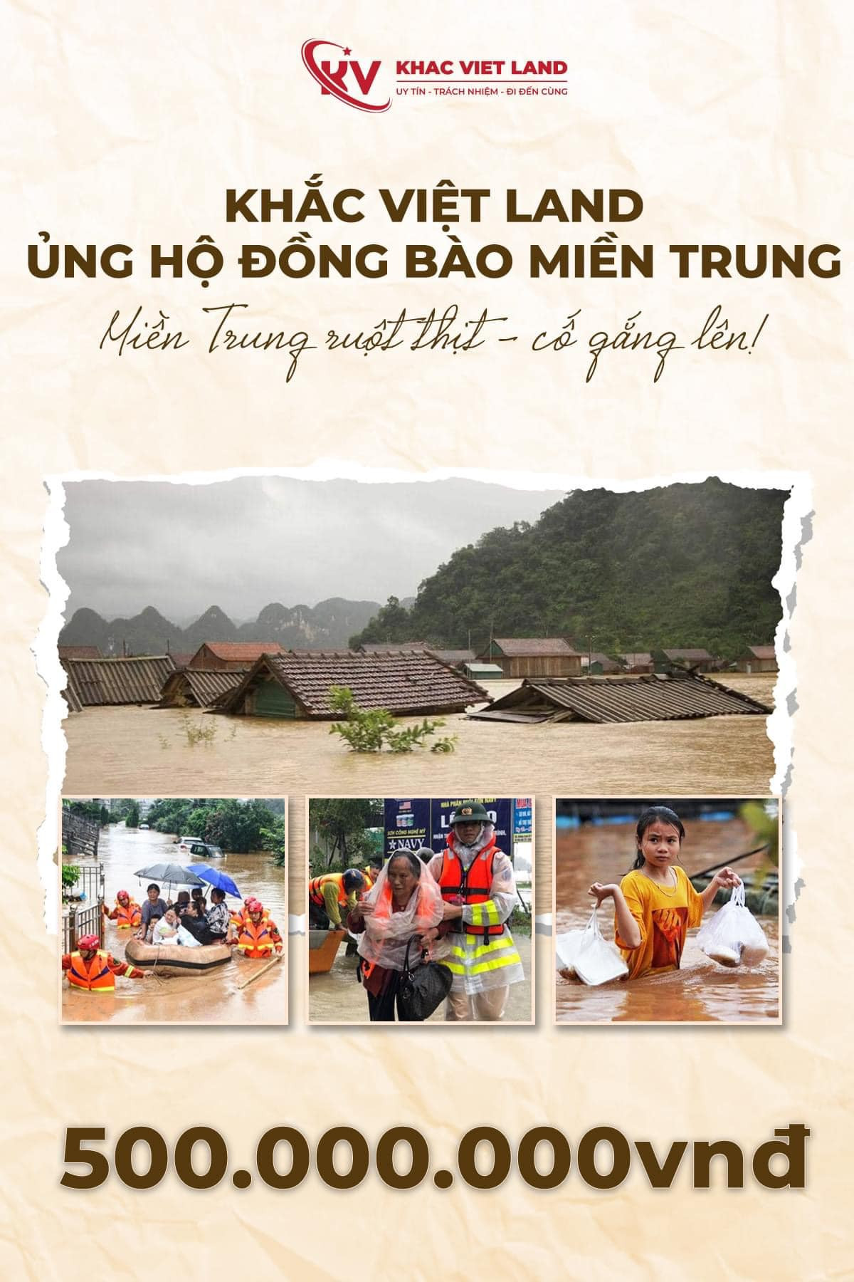 Mới đây, ca sĩ Khắc Việt nhận được nhiều lời khen ngợi của khán giả khi công khai ủng hộ miền Trung 500 triệu đồng. Nam ca sĩ cho hay: "Khắc Việt sẽ thông qua Uỷ ban Trung ương Mặt trận Tổ quốc Việt Nam, xin được san sẻ cùng đồng bào số tiền 500 triệu đồng để cùng khắc phục hậu quả". Ảnh: FB Khắc Việt Singer