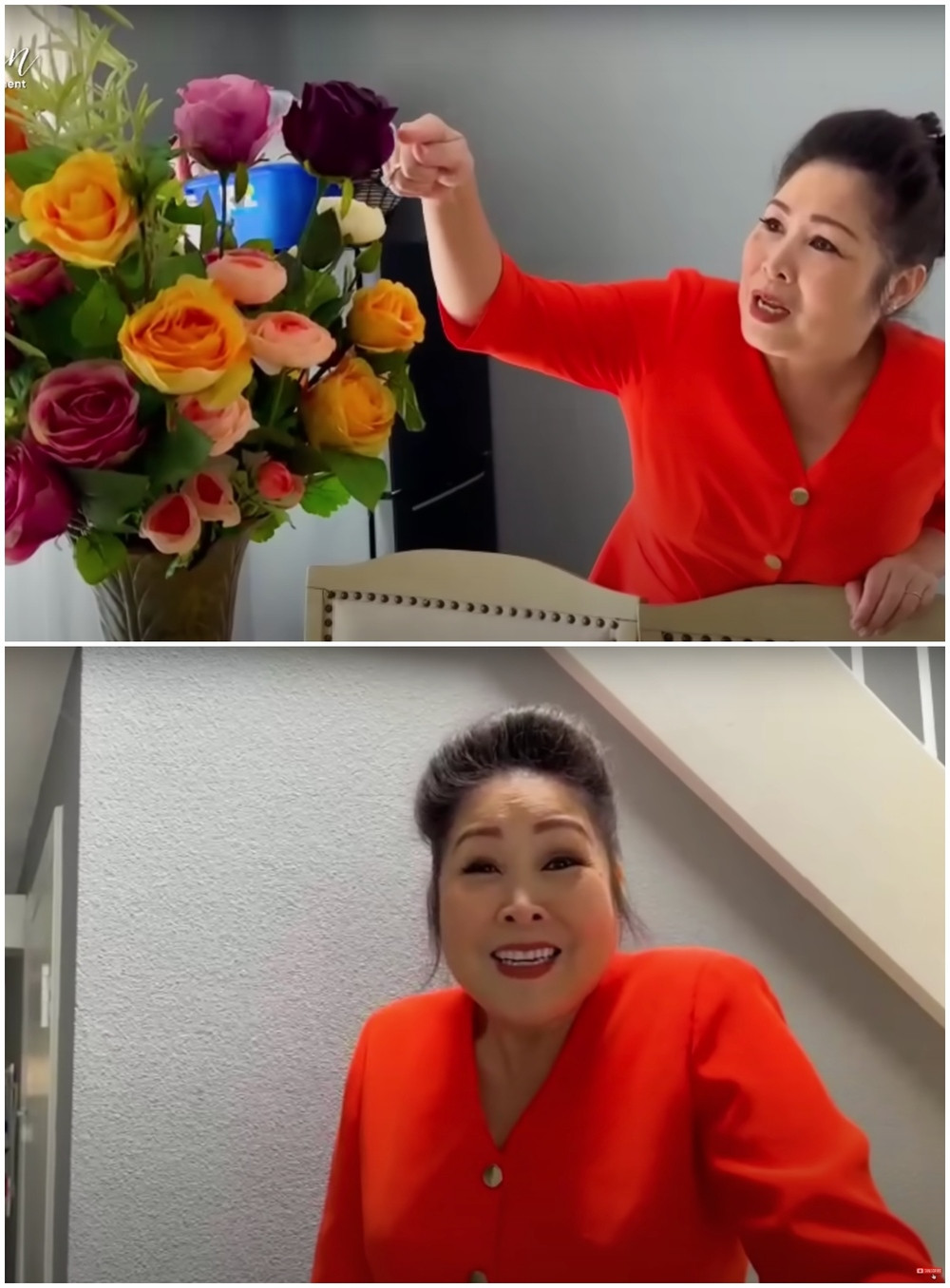 Nghệ sĩ Hồng Vân bất ngờ khi con gái chăm chút từng ngóc ngách trong nhà.