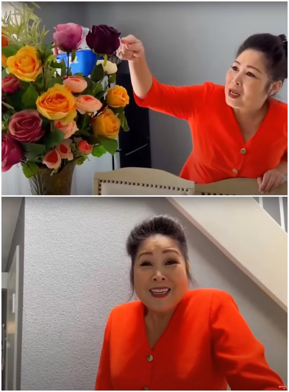 Nghệ sĩ Hồng Vân bất ngờ khi con gái chăm chút từng ngóc ngách trong nhà.