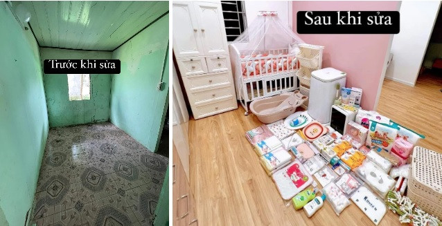 Phòng của trẻ trước và sau khi cải tạo.