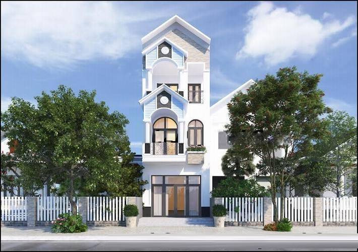 Nhà 3 tầng mái thái hướng đến phong cách tân cổ điển nhưng được cách điệu một cách hiện đại. Ảnh: Wedo