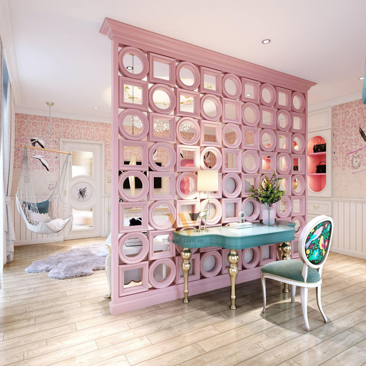 Chỉ là "ở tạm" song Đoàn Di Băng cũng thuê hẳn một đơn vị thiết kế riêng.