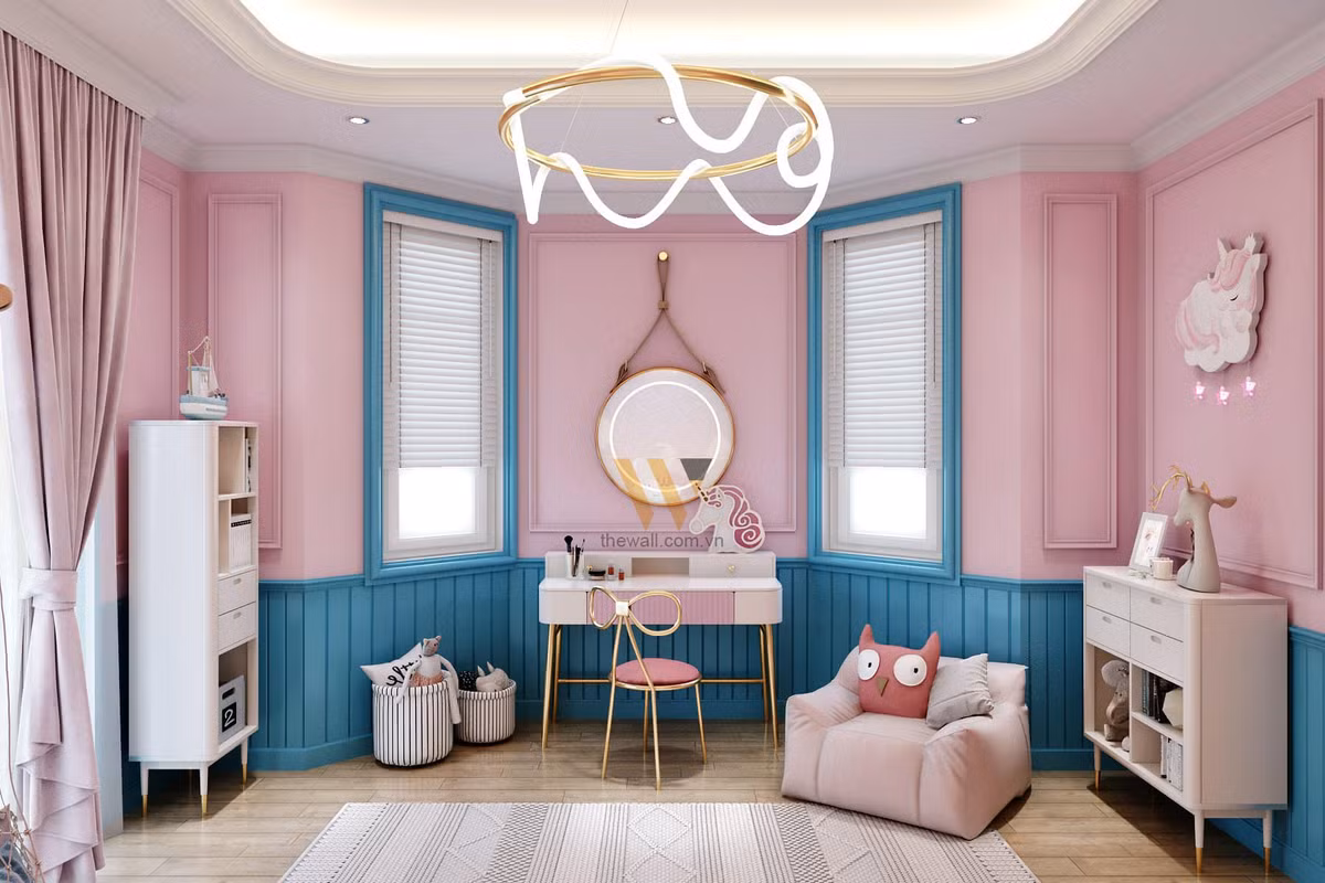 Bên cạnh nội thất hiện đại, ánh đèn lấp lánh trong phòng cũng rất hút mắt người nhìn.