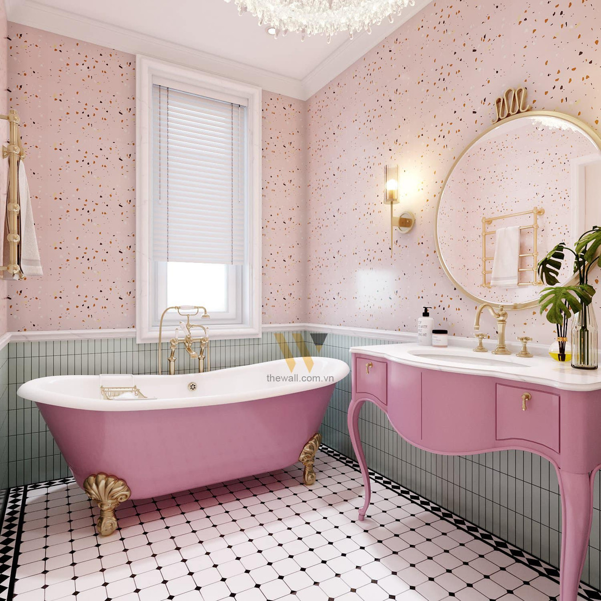 Phòng tắm của Hana được trang bị nội thất hiện đại chẳng kém khách sạn sao cấp.