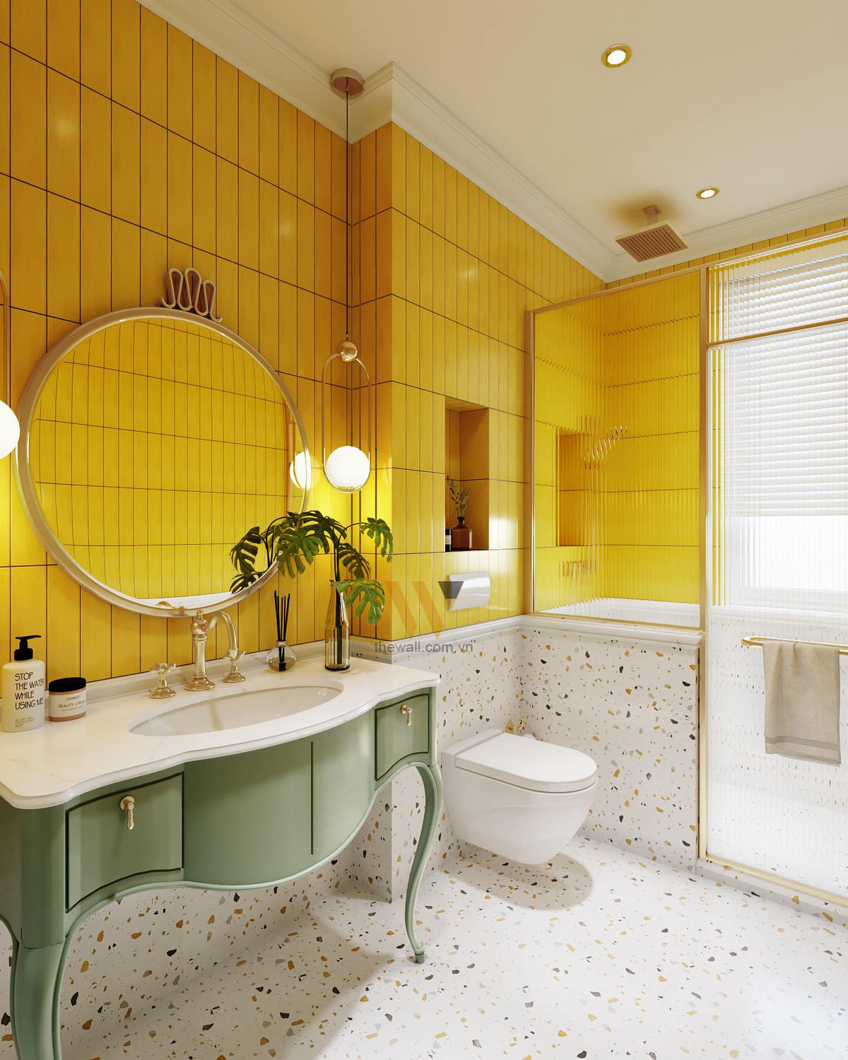 Bing Bing cũng có riêng tủ để đồ, kệ sách, gương và cả toilet. Nguồn ảnh: FB Đoàn Di Băng