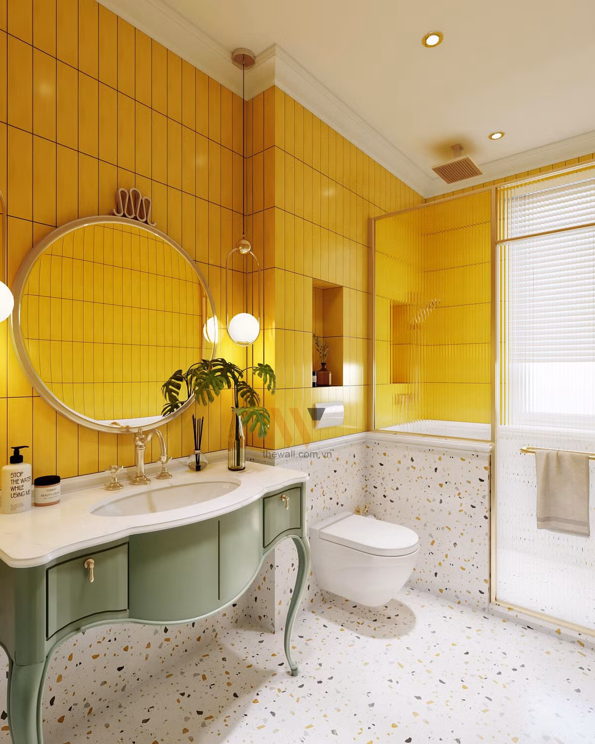 Bing Bing cũng có riêng tủ để đồ, kệ sách, gương và cả toilet. Nguồn ảnh: FB Đoàn Di Băng