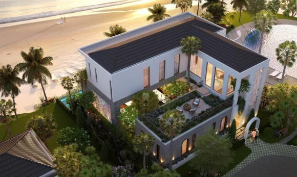 Biệt thự gồm 2 tầng, mỗi tầng có diện tích xây dựng khoảng 100m2. Ảnh: FB Tuan Hung Nguyen