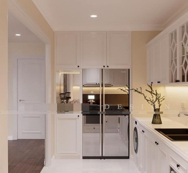 Căn bếp được trang bị đầy đủ vật dụng hiện đại. Ảnh: FBNV