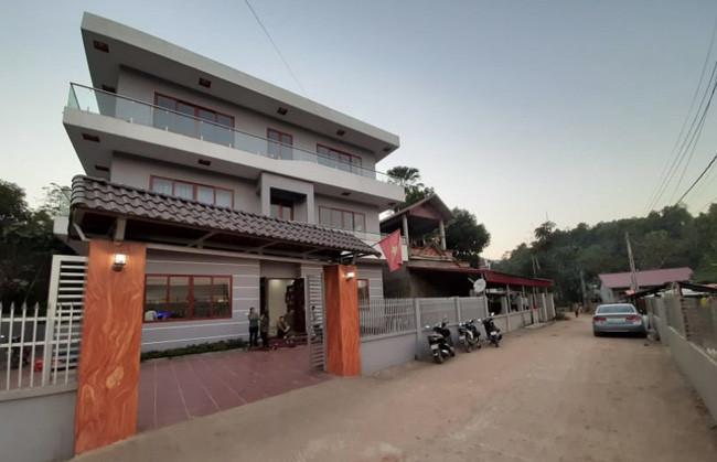 Căn nhà có diện tích mặt sàn 100m2, được khởi công xây từ sau giải U23 Châu Á 2018 và hoàn thành trước Tết Nguyên Đán 2019. Ảnh: FBNV