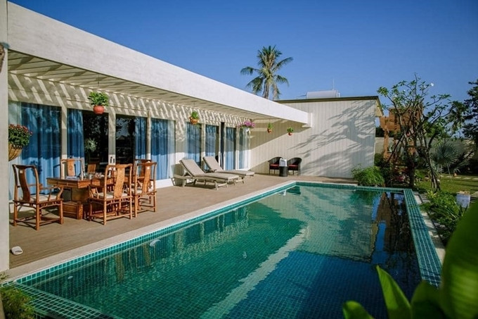 Hà Anh chia sẻ, nơi nghỉ dưỡng của cô không quá lớn, chỉ gồm 4 phòng ngủ, phù hợp quy mô gia đình. Ảnh: Ngoisao