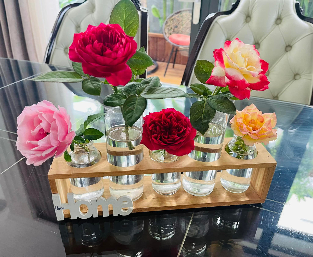 Nữ MC gọi tổ ấm của mình là "ngôi nhà hoa hồng".