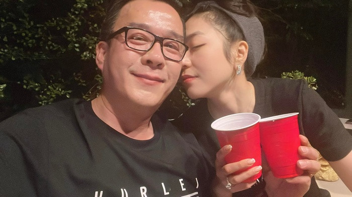 Chia sẻ về cuộc hôn nhân với Hà Thanh Xuân, đại gia Thắng Ngô bày tỏ, anh ngày càng trẻ trung và yêu đời sau khi kết hôn vì có bà xã chăm sóc rất kỹ. Ảnh: FB Thang Ngo