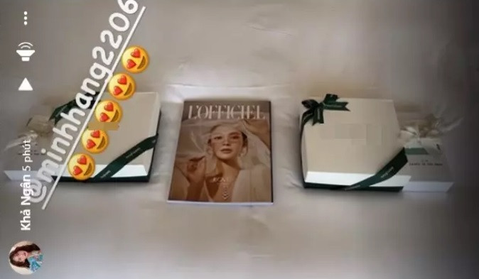 Bên cạnh đó, Minh Hằng còn chuẩn bị món quà hàng chục triệu đồng tặng khách mời dự đám cưới. Ảnh: FBNV