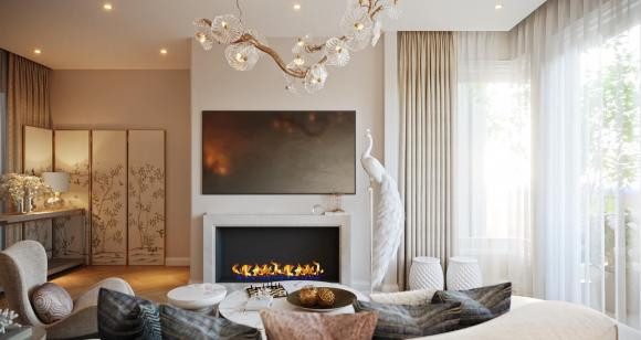 Nữ diễn viên cho biết, bố mẹ cô ở Vũng Tàu nhiều năm nay. Do ngôi nhà của bố mẹ xây đã lâu, thiết kế sơ sài nên cô muốn mang đến một diện mạo mới để bố mẹ vui và thoải mái hơn.