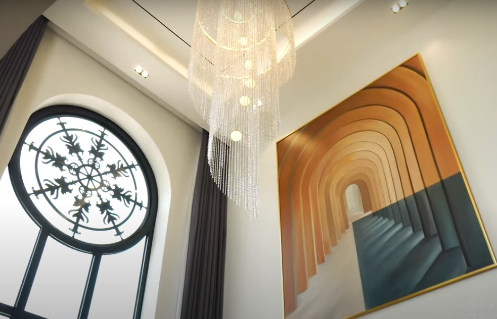 Khoảng thông tầng tạo cảm giác không gian ở tầng 1 rộng rãi hơn.