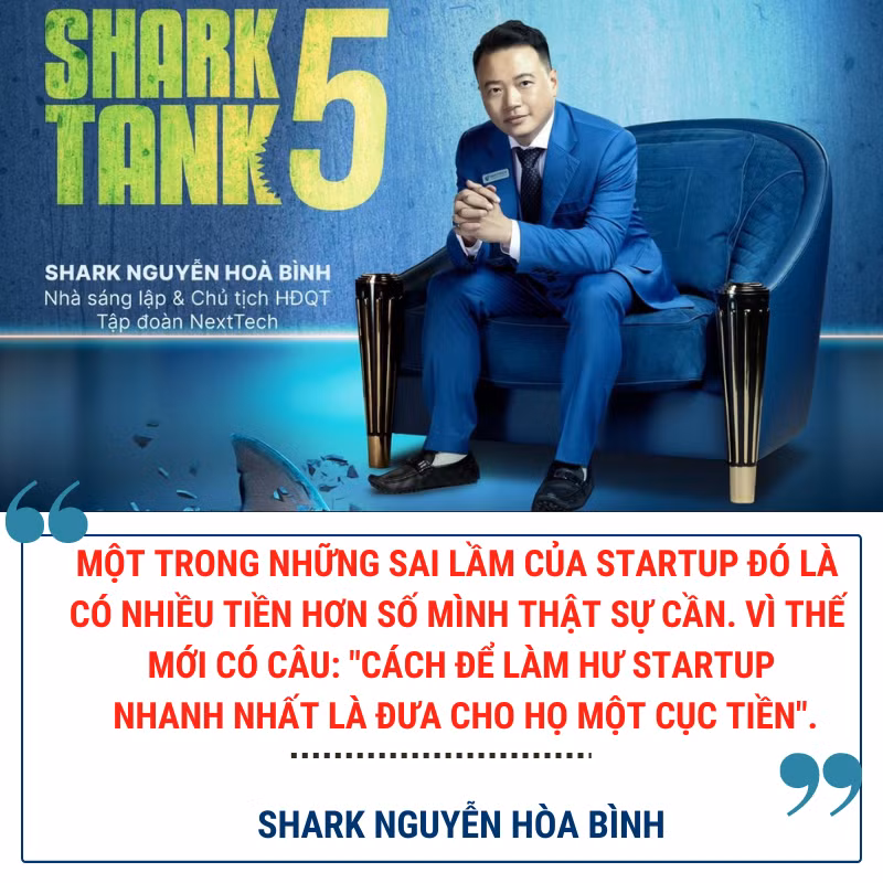 Ngay trong tập 1 của Shark Tank Việt Nam mùa 5 vừa qua, Shark Bình thu hút sự chú ý của khán giả bằng những phát ngôn "ấn tượng". Ảnh: VietnamBussiness Insider