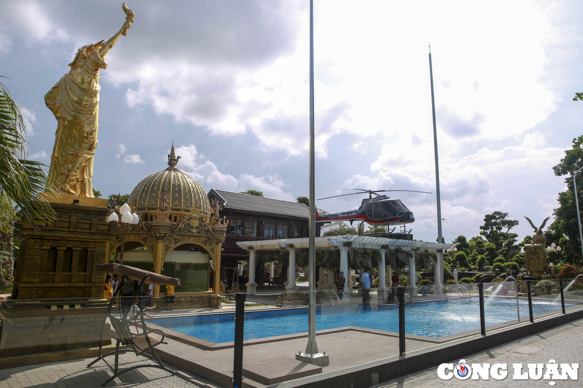 Đáng chú ý, đại gia buôn lợn ở Hải Dương còn bỏ tiền tỷ dựng công viên miễn phí cho người dân vui chơi, giải trí. Ảnh: Công luận