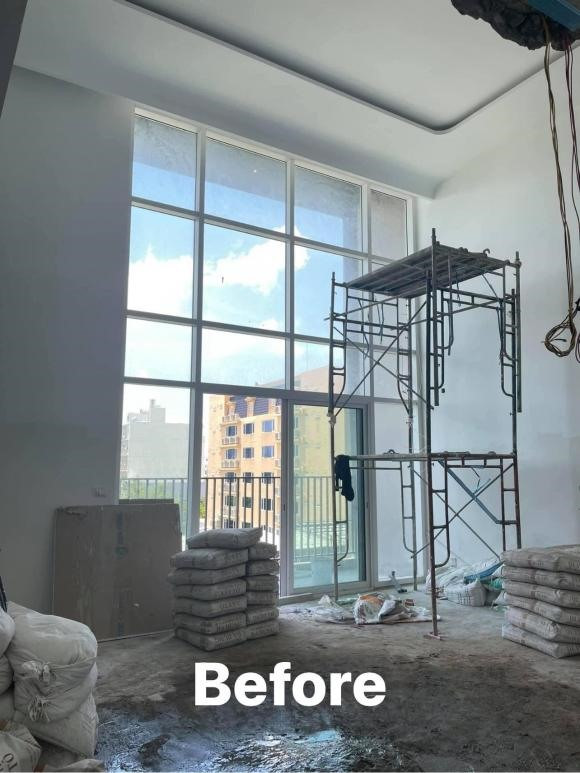 Căn hộ này đã gắn bó với anh suốt 8 năm qua với nhiều kỷ niệm. Vừa qua, nam ca sĩ đã cho sửa sang lại một góc nhà. Ảnh; FBNV