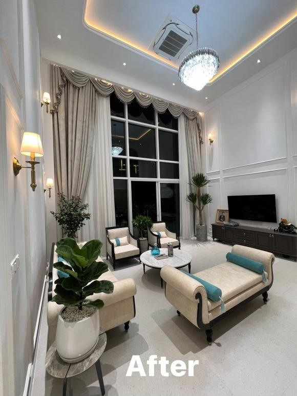 Sau khi tu sửa, căn hộ của Dương Triệu Vũ khang trang, sáng sủa hơn trước nhiều. Ảnh; FBNV