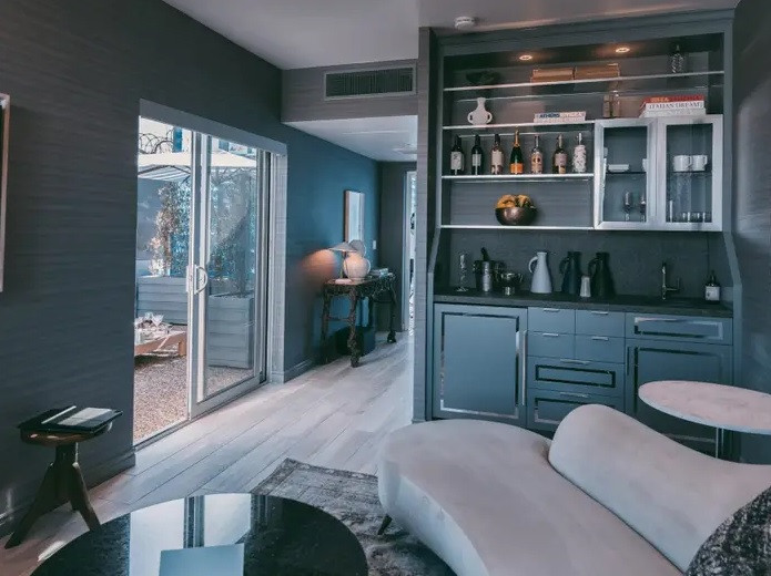 Các phòng nghỉ tại đây có thể so sánh với một căn hộ sang trọng.