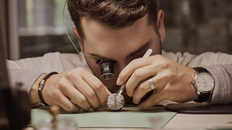 Quá trình thiết kế một chiếc đồng hồ kim cương rất phức tạp. Các nhà thiết kế phải quyết định nơi đặt kim cương, hình dạng, kích thước của kim cương. Ảnh: Watchesandwatches