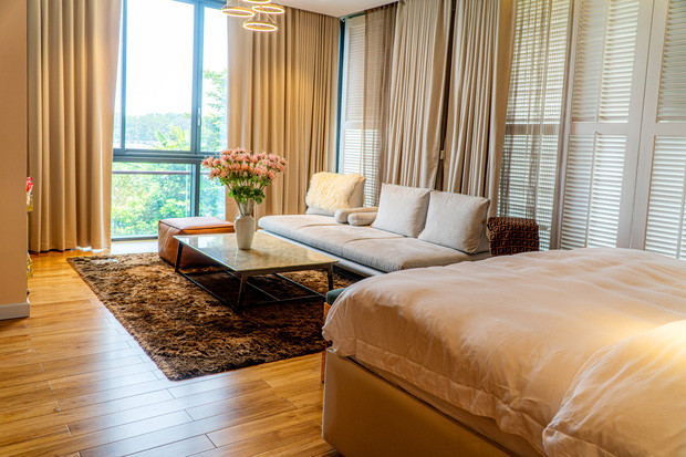 Không gian phòng ngủ thoáng đãng. Ảnh; FBNV