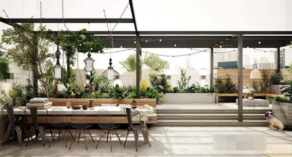 Không gian nhà của Nguyệt Ánh gần gũi với thiên nhiên, nội thất sang trọng. Ảnh: NLD